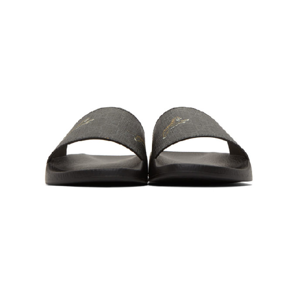 pursuit tiger print slide sandal