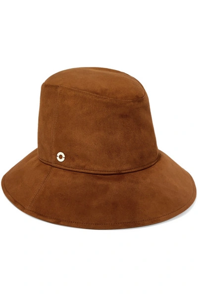Shop Loro Piana Nellie Suede Bucket Hat In Brown