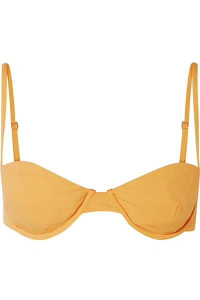 Shop Anemone Underwired Bikini Top In Yellow