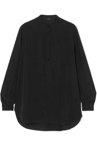 Shop Joseph Luke Silk-voile Blouse In Black