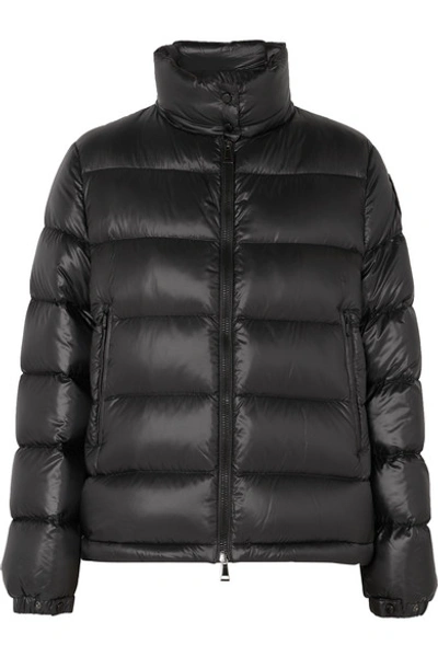 Shop Moncler Quilted Shell Down Jacket In Black