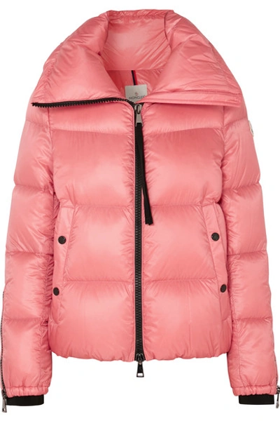 Shop Moncler Quilted Shell Down Jacket In Pink