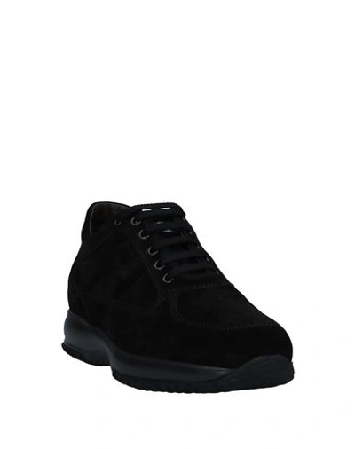Hogan Man Sneakers Black Size 6.5 Soft Leather In Black