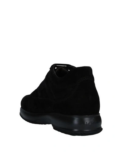 Hogan Man Sneakers Black Size 6.5 Soft Leather In Black