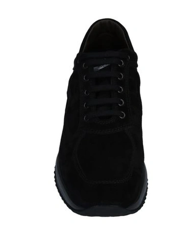 Hogan Man Sneakers Black Size 6.5 Soft Leather In Black