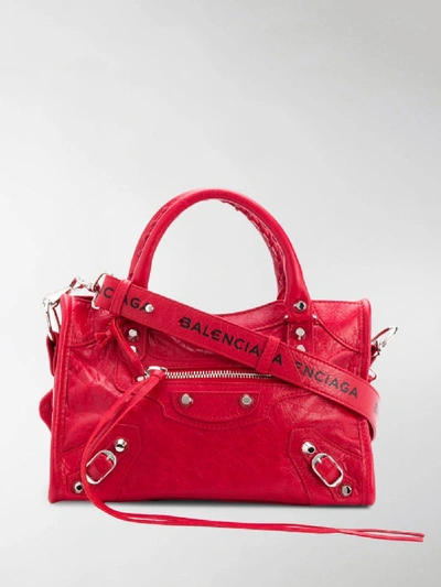 Shop Balenciaga Classic City Bag In Red