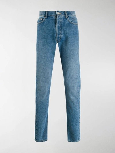 Shop Balenciaga Slim Fit Jeans In Blue