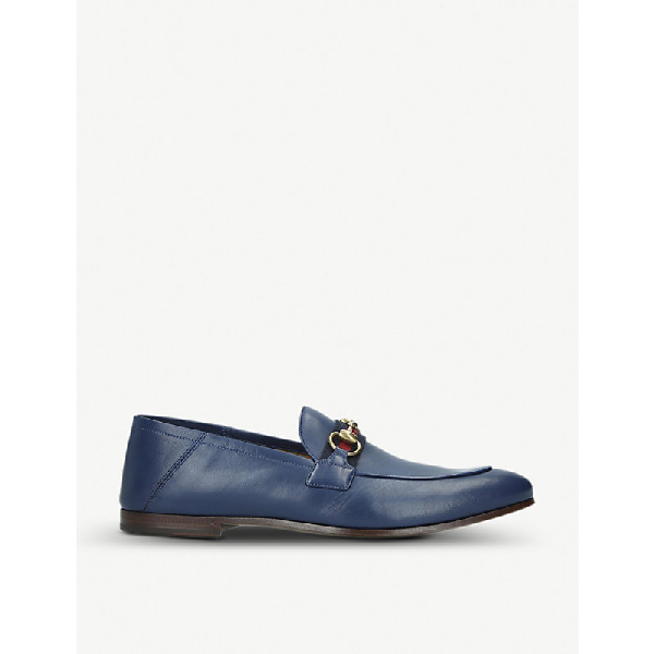 gucci leather horsebit loafer