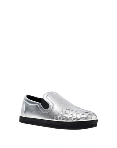 Shop Bottega Veneta Sneakers In Silver