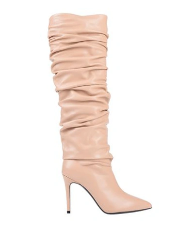 Shop Erika Cavallini Knee Boots In Blush