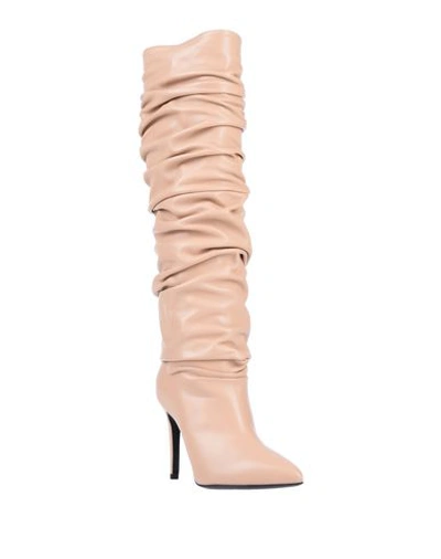 Shop Erika Cavallini Knee Boots In Blush