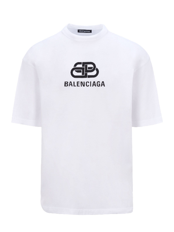 balenciaga t shirt black and white