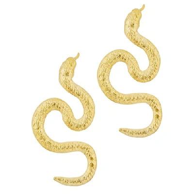 Shop Natia X Lako Large 24kt Gold-plated Earrings