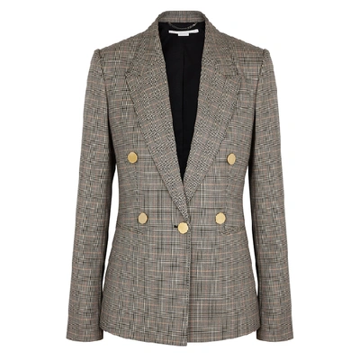 Shop Stella Mccartney Prince Of Wales Checked Wool Blazer