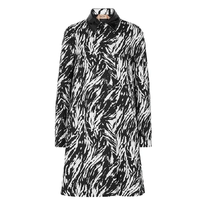 Shop N°21 Zebra-print Cotton Coat