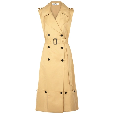 Shop Jw Anderson Camel Cotton Trench Coat