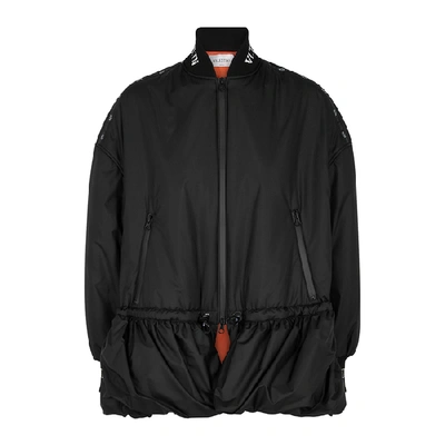 Shop Valentino Vltn Black Shell Jacket