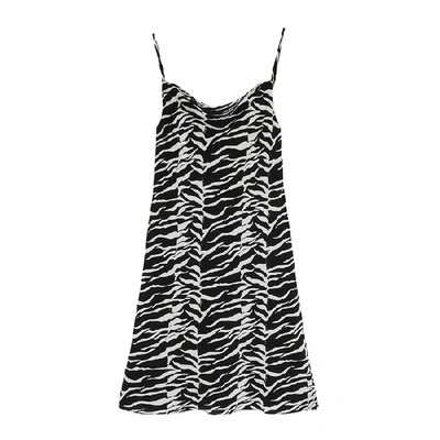 Shop Rixo London Twiggy Tiger-print Silk Dress
