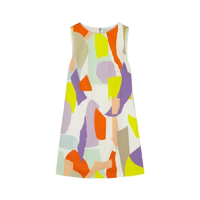 Shop Alice And Olivia Clyde Printed A-line Mini Dress