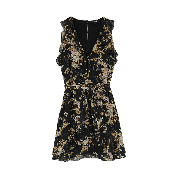 paige tia silk dress