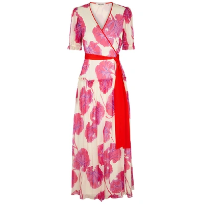 Shop Diane Von Furstenberg Breeze Floral-print Silk Maxi Dress