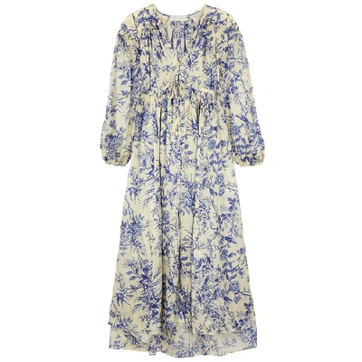 Shop Zimmermann Verity Floral-print Silk Maxi Dress