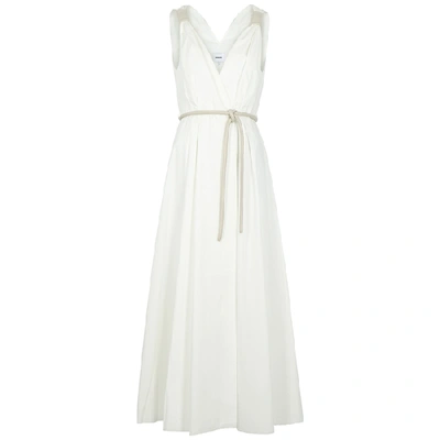 Shop Nanushka Lilith Off-white Cotton Maxi Dress