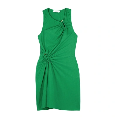 Shop A.l.c Jina Green Linen-blend Mini Dress