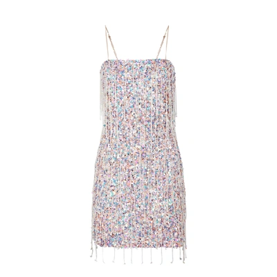Shop Retroféte Heather Pink Sequin Mini Dress