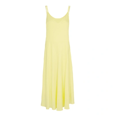 Shop Vince Yellow Layered Midi Dress