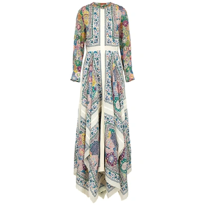 Shop Altuzarra Tamourine Printed Silk Dress