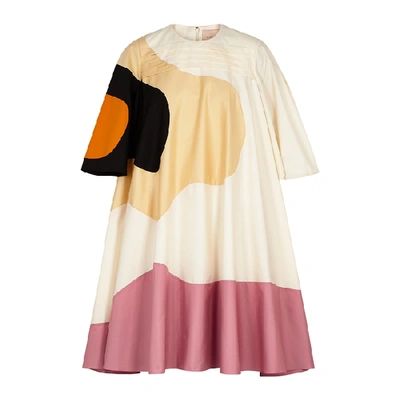 Shop Roksanda Shayla Panelled Cotton-blend Dress