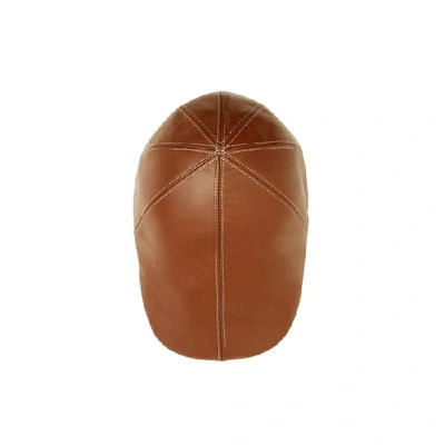 Shop Burberry Lambskin Flat Cap