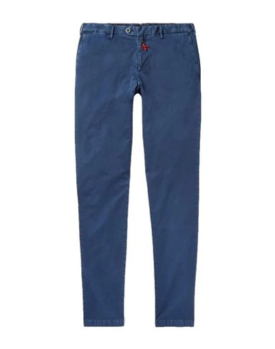 Shop Isaia Casual Pants In Blue