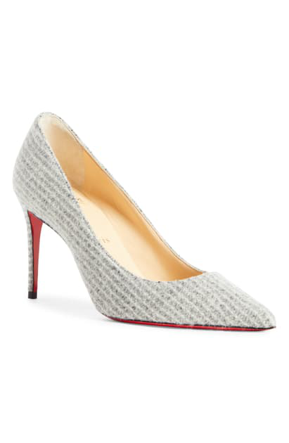 Louboutin Kate Flanelle Pointy Toe Pump In Flannel ModeSens