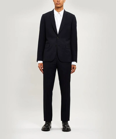 Shop Paul Smith A Suit To Travel In Tailored-fit Wool Suit In Dark Navy