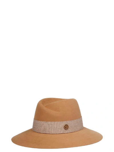 Shop Maison Michel Hat In Brown