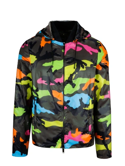 Shop Valentino Jacket In Multicolour