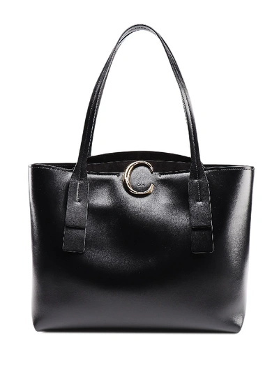 Shop Chloé C Tote Bag In Black