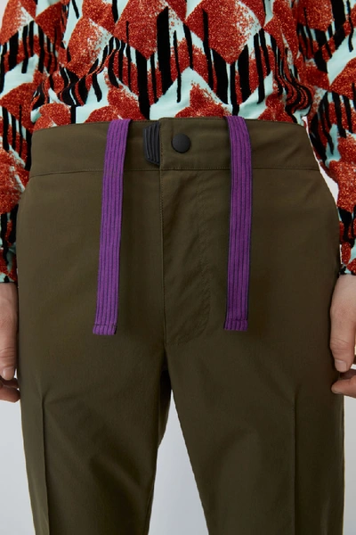 Shop Acne Studios Ski-inspired Trousers Khaki Green