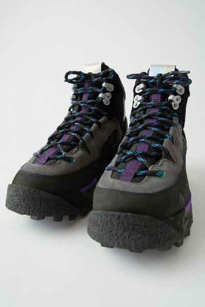 Shop Acne Studios Trekking Boots Multi Black