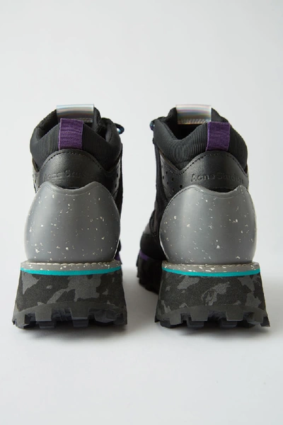 Shop Acne Studios Trekking Boots Multi Black