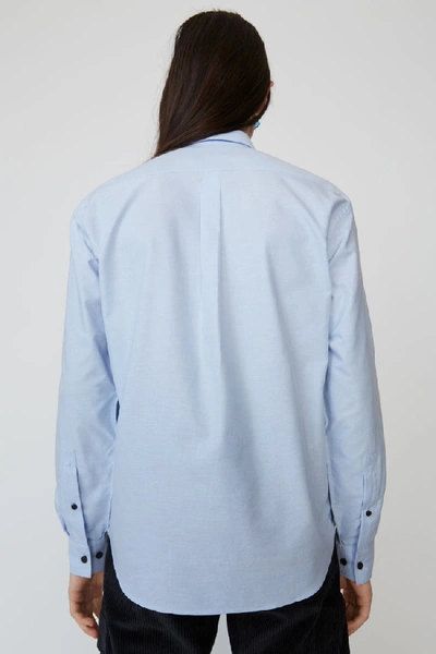 Shop Acne Studios Button-down Collar Shirt Light Blue
