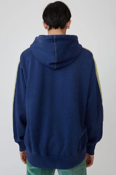 Shop Acne Studios Hooded Sweatshirt Ink Blue