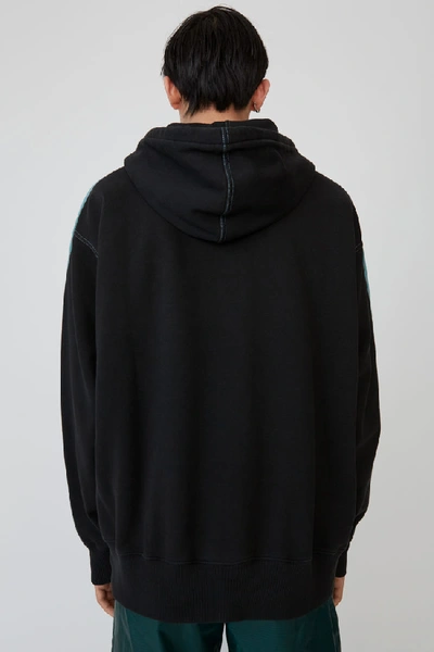 Shop Acne Studios Hooded Sweatshirt Dark Anthracite