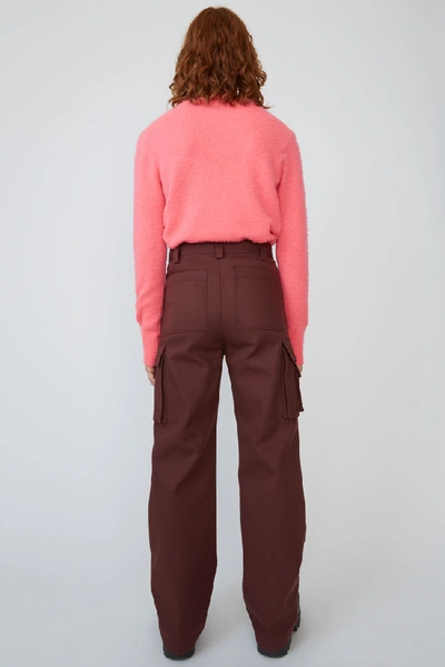 Shop Acne Studios Knee Patch Cargo Pants Chestnut Brown