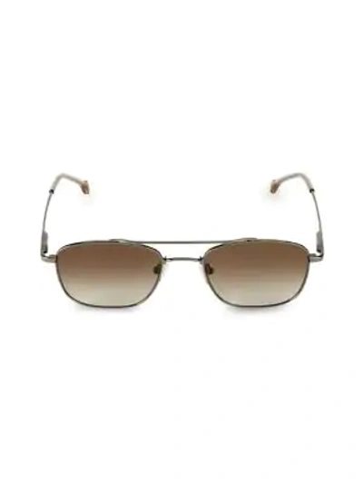 Shop Colors In Optics Biscayne Small Rectangle 53mm Metal Sunglasses In Gunmetal