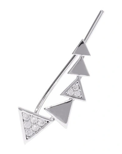 Shop Astrid & Miyu Earrings In Silver