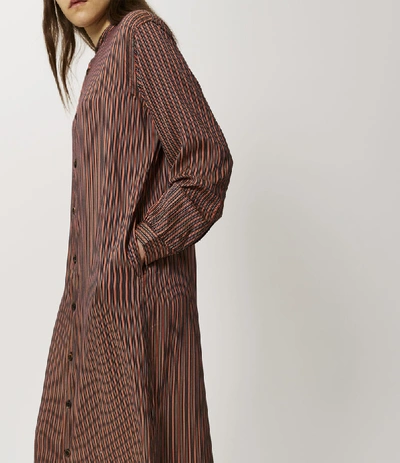Shop Vivienne Westwood Arab Shirt Dress Aubergine