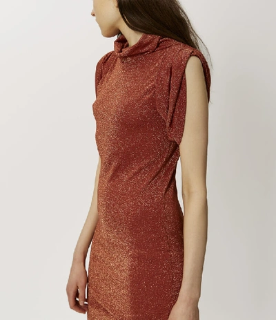 Shop Vivienne Westwood Punkature Dress Rust